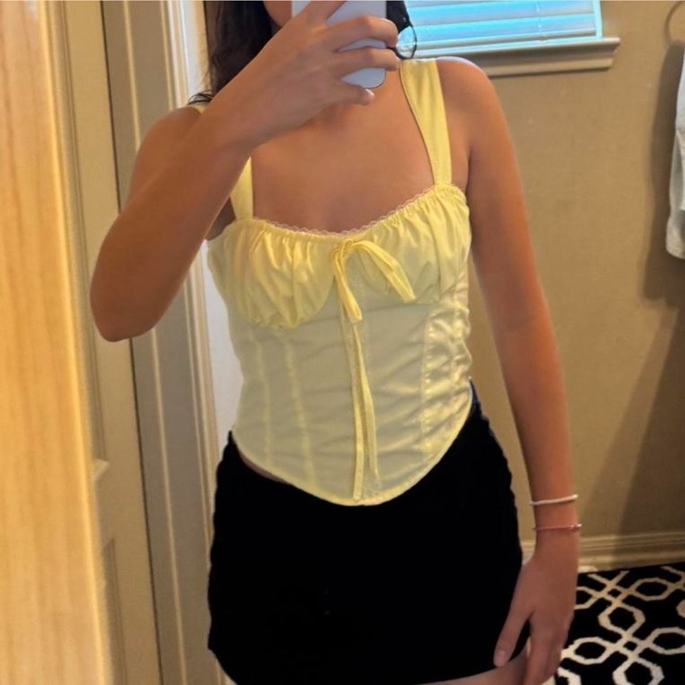Yellow Corset Top